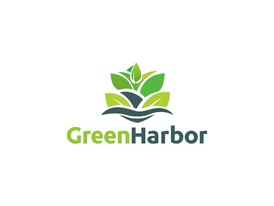 GreenHarbor creative design eco environment environmental sustainability graphic design green greenharbor logo logo design minimal nature simple