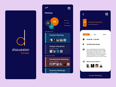 Discussion App UI designs, themes, templates and downloadable graphic ...