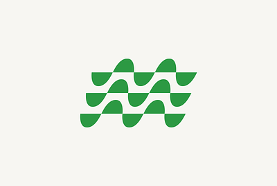 Minimum Logomark geometric logo minimal modern simple slant wave