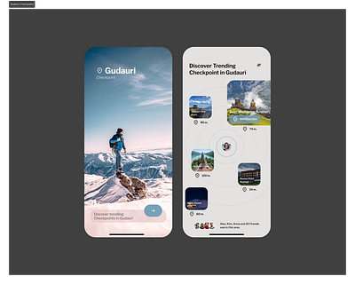 Checkpoint App concept design design figma travel ui uiux design