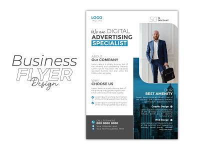 BUSINESS FLYER DESIGN business corporate flyer print vector