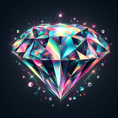 Shinning Diamond Design 3d animation art branding diamond graphic design motion graphics shimmering shining ui