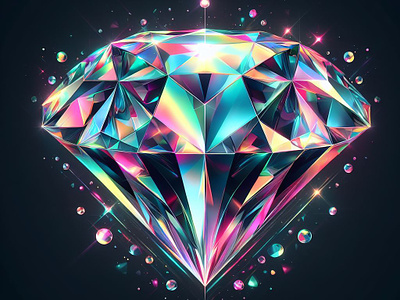 Shinning Diamond Design 3d animation art branding diamond graphic design motion graphics shimmering shining ui