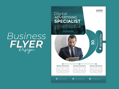 BUSINESS FLYER DESIGN corporate flyer print vector