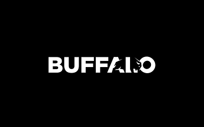 Buffalo Logo Design animal black bolt buffalo bull design graphic design logo logo design modern monochrome nature vector