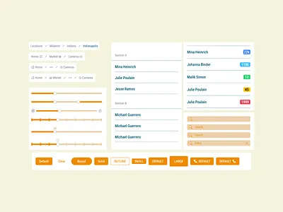 UI Elements (Daily 002 / Source Code) badge breadcrumb button free github icon list opensource price range sketch slider ui