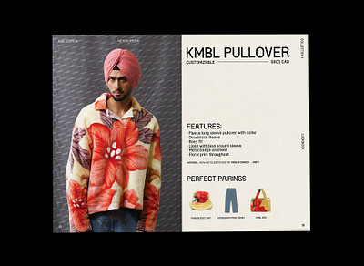 aselectfew — New Silk Road Lookbook — KMBL Pullover apparel fashion floral florals graphic graphic design hype inspo logo pattern pattern design print streetwear typography