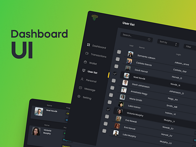 Dashboard dashboard ui ux