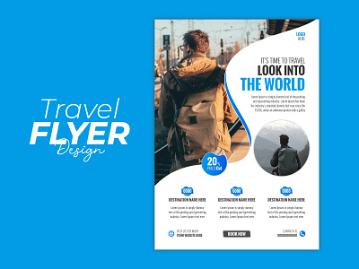 TRAVEL FLYER DESIGN flyer print tourism travel vacation