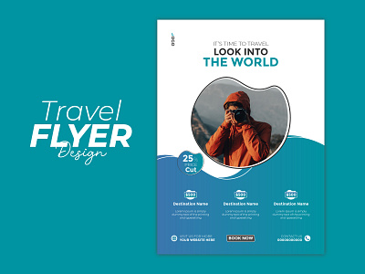 TRAVEL FLYER DESIGN advertising flyer holiday print tourism travel vacation
