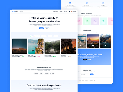 Website - TripViewer blue branding creative design designer freelance graphic design iconography identity illustration logo product travel trip ui ux user interface design website website design