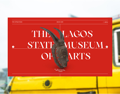 Lagos state museum hero section art design figma hero section lagos museum ui ux web design