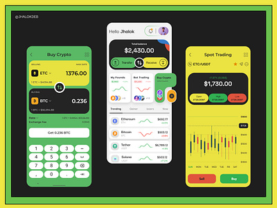 Crypto Currency Finance Ui App design art banking banking wallet blockchain crypto app crypto mobile crypto ui crypto wallet app cryptoapp cryptocurrency digital currency exchange app finance app fintech investments mobile trading ui uiapp uiux