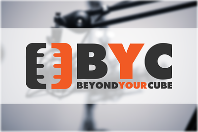 BYC - Beyond Your Cube Podcast Logo proposal branding design flat illustration illustrator logo minimal photoshop podcast vector