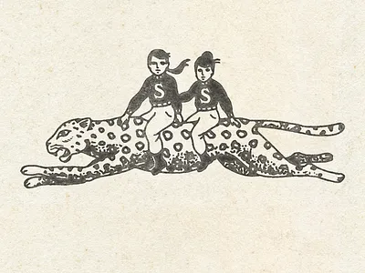 The Studio Sullivan badge branding cat graphic design illustration jaguar leopard lion logo mascot panther vintage