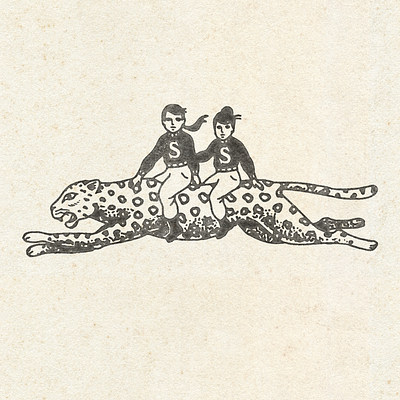 The Studio Sullivan badge branding cat graphic design illustration jaguar leopard lion logo mascot panther vintage