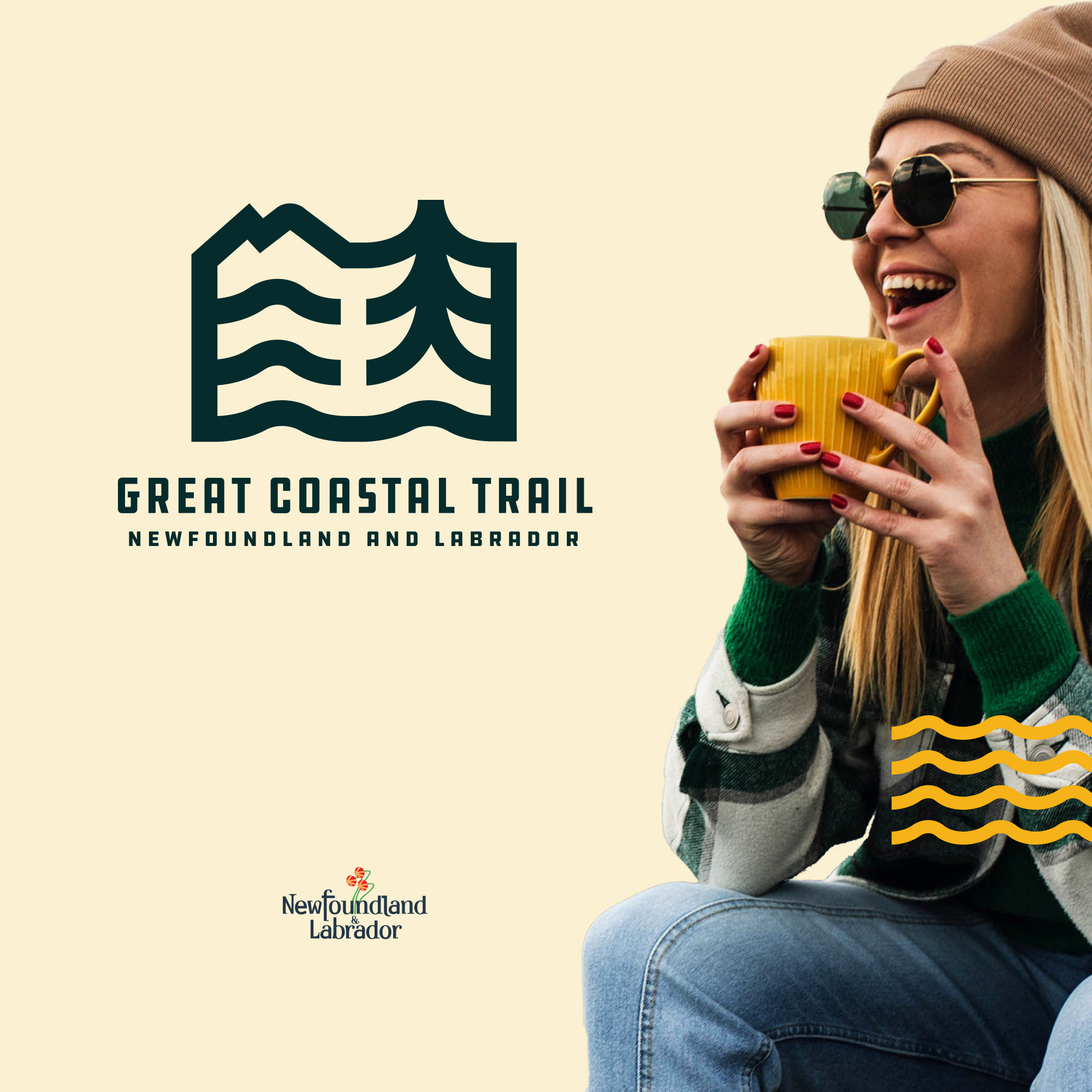 Great Coastal Trail | Newfoundland & Labrador - Branding branding graphic design great hike hiking icon illustration logo mountain biking newfoundland outdoor outdoor branding trail trail branding trail system