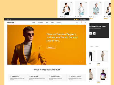 Clothing website design clean ui clothing web design clothing website design design e commerce web design fashion web design figma design graphic design minimal design online shopping web design product design ui ui design ui design inspiration web design