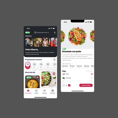 Plan, Order, Enjoy: Your Week, Your Food, Your Style branding design desing ui user experience user interface ux