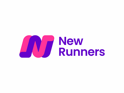 New Runners Club app branding club graphic design health identity legs logo logotype marathon running sport trailrunning