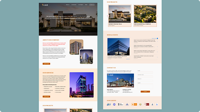 CONSTRUCTION COMPANY WEBSITE branding landing page ui ux web design webdesign webpage website