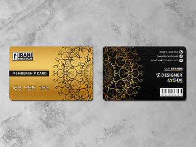 Membership Card Design for a Clothing Brand clothing brand credit card design gift card design membership card design plastic card design