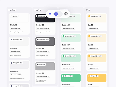 Videoly — Design system — Color tokens app card clean colors design design system figma interface modern product product design theme tokens ui ux variables video vue.js web