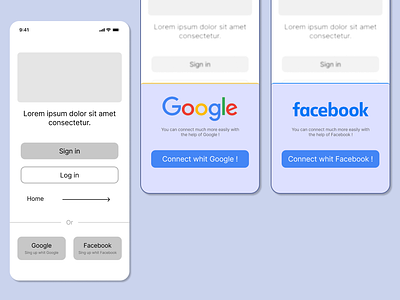 Register whit Google or Facebook design facebook google mobile mobile app mobile design overlay register registration registration screen registration screen overlay ui ui ux ui ux design uiux uiux design ux