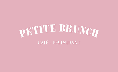 Logo Petite Brunch design graphic design logo