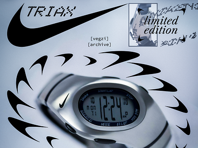 Nike Triax Watch Concept Poster concept graphic design nike nikedesign niketriax poster visual visualconcept watch