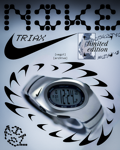 Nike Triax Watch Concept Poster concept graphic design nike nikedesign niketriax poster visual visualconcept watch