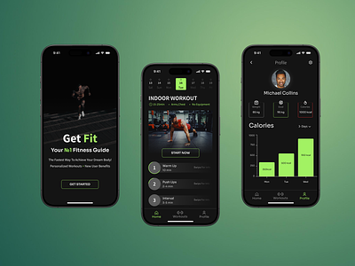 Fitness Mobile App design figma fitness fitness app mobile design mockup ui ui design uxui design web web design