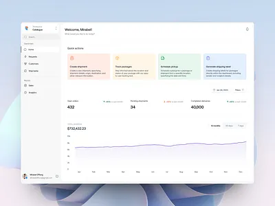 Catalogue dashboard design logistics minimal ui uidesign