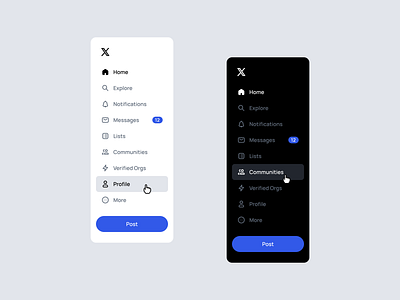 Sidebar Navigation 123done clean dark theme design figma icon design icon set iconography icons menu minimalism nav navbar navigation sidebar sidenav ui ui design ux