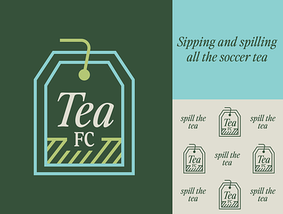 Tea FC Podcast Branding branding podcast soccer soccer podcast tea