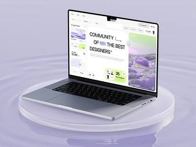 BDX - Privat Designers Community Website 3d ai animation app branding community dashboard futuristic logo render web design website