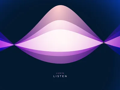 Lumin - Listen - AI Voice Assistant ai app branding colour concept design gradient illustration light logo mobile motion smart assistant ui ui design user interface ux