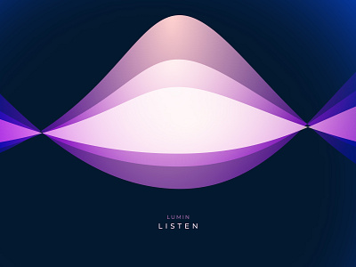 Lumin - Listen - AI Voice Assistant ai app branding colour concept design gradient illustration light logo mobile motion smart assistant ui ui design user interface ux