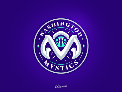 Washington Mystics basketball branding logo logotype mystics sport logo washington wnba