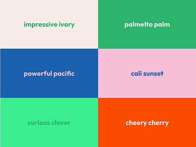 Cali Color Palette brand colors bright color palette california colors color palette colorways