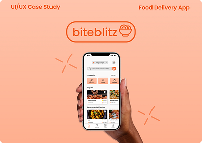 Biteblitz (Food Delivery App) fooddelivery mobileappdesign uiux