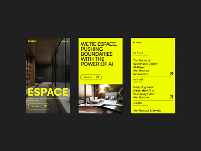 Espace - Architecture Website Template architecture interior design ui ux web design webflow website