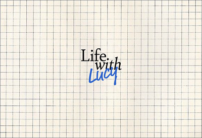 Life with Lucy - Logo branding graphic design typography