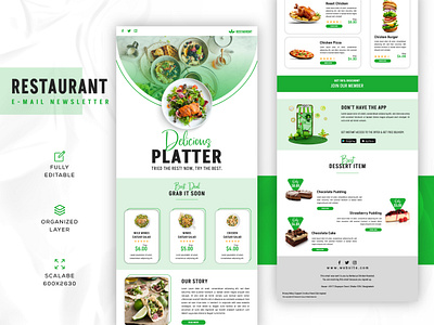 Email Template | Newsletter Template Design corporate promotion design email email newsletter email promotion food email food promotion newsletter newsletter design promotional template restaurant restaurant promotion restaurant promotion ideas template design ui