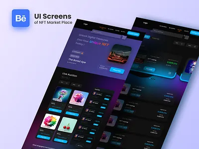 NFT Web Design 3d art auctions branding case study dribble graphic design landing page live auction logo market place motion graphics nft nftart ui uiux user experience user interface webdesign website