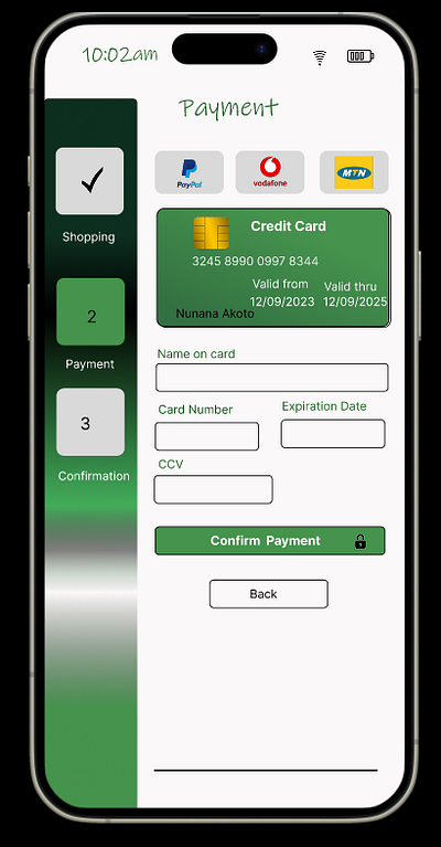 #002 #credit card checkout form ui