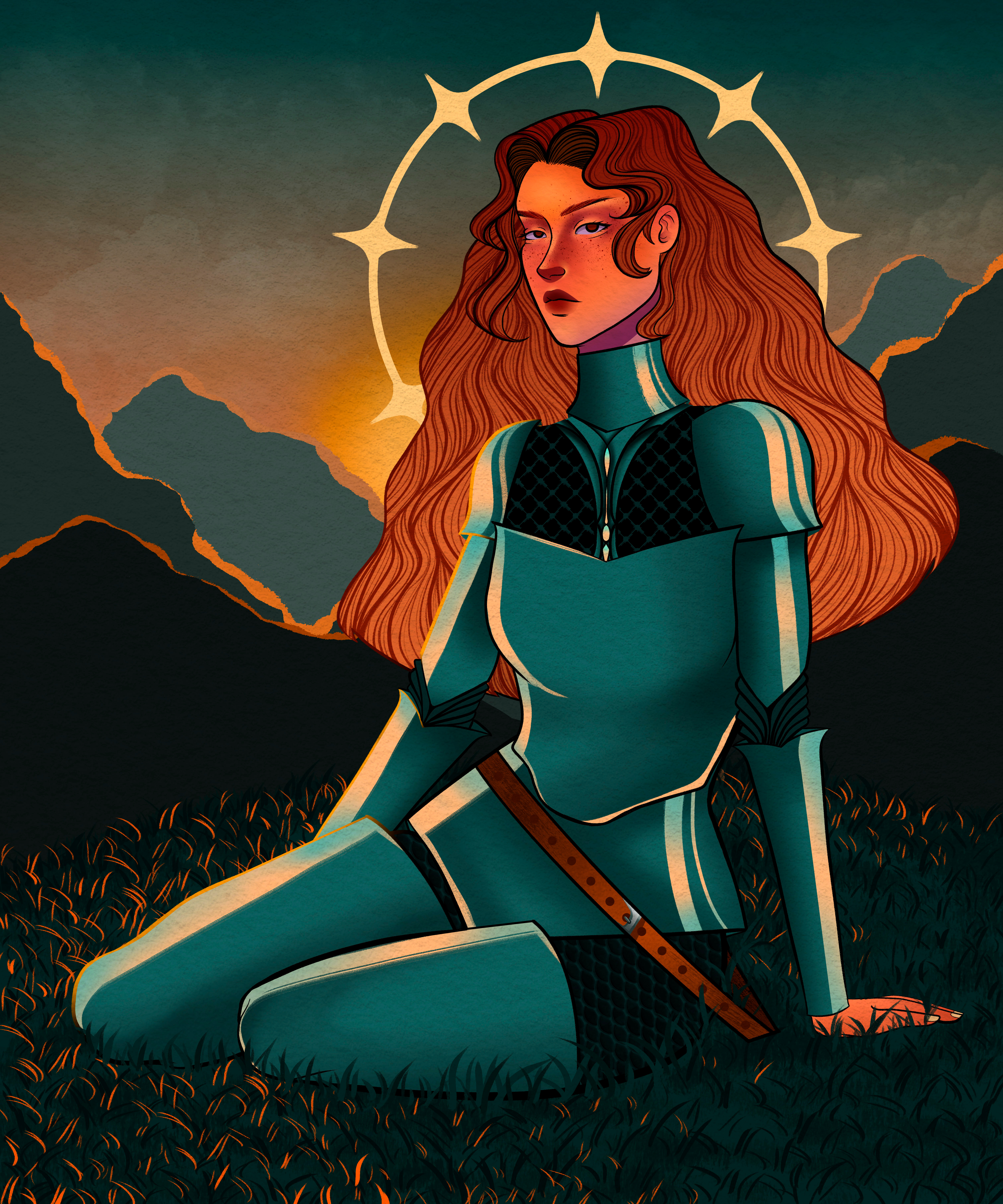 Saint - Amabille Freitas, 2023 art book cover book illustration concept art digital art digital illustration digital painting illustration painting