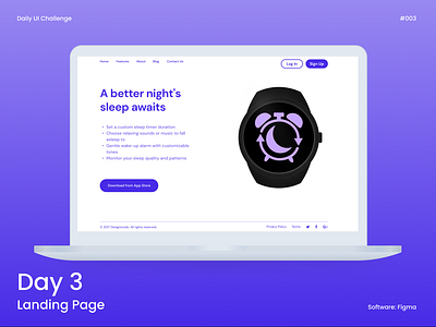 Daily UI: Landing Page dailyui figma uidesign