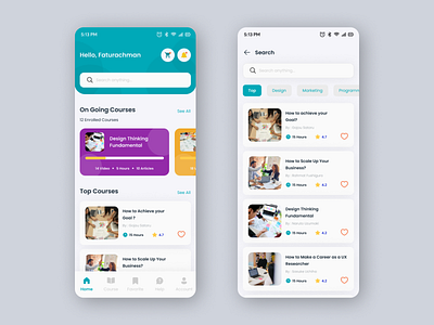 Learning App Design appdesign creative dailyinspiration design designinspiration digitaldesign digitalproduct dribbbleui illustration ui