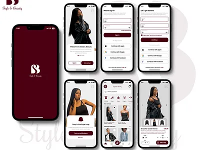 SB (Style & Beauty) selected design screens beauty design ecommerce fashion graphic design mobile app product design shopping style ui uiux user experience user interface
